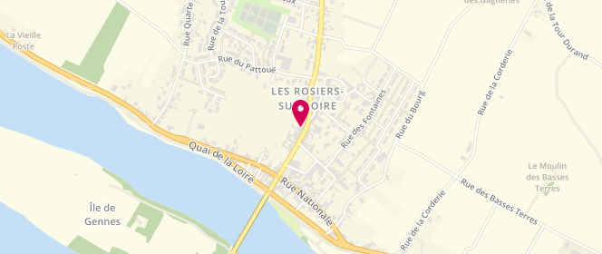Plan de Le Mitron Rosierois, 33 Rue de la Croix, 49350 Gennes-Val-de-Loire