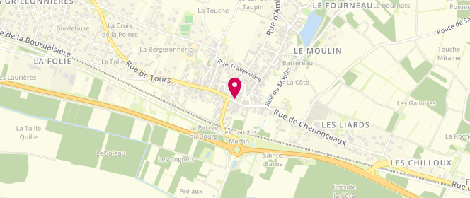 Plan de Boulanger Pâtissier LE FOURNIL DE SAINT-MARTIN, 18 Rue de Chenonceaux, 37270 Saint-Martin-le-Beau
