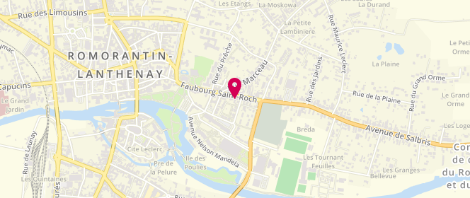 Plan de Le quartier du pain, 53 Faubourg Saint-Roch, 41200 Romorantin-Lanthenay