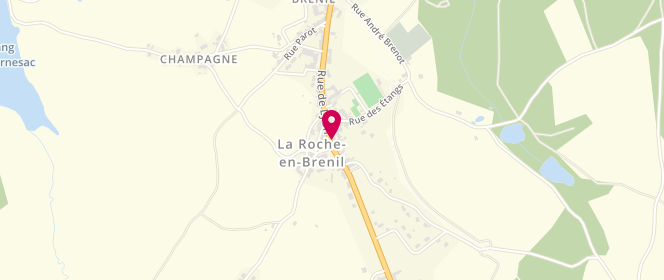 Plan de Boulangerie Poisot, Rue de Lyon, 21530 La Roche-en-Brenil
