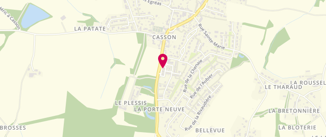 Plan de Boulangerie Noélie, 2 Rue des Myotis, 44390 Casson