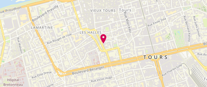 Plan de L'Atelier du Talemelier, et Sous Les Halles
30 place Gaston Paillhou, 37000 Tours