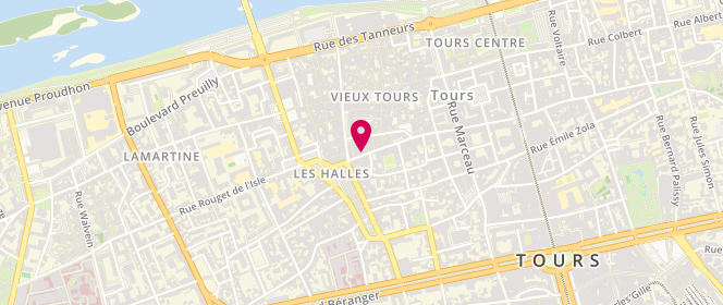 Plan de Carrefour City, 107 Rue des Halles, 37000 Tours