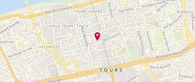 Plan de Au Pain du Pétrin, 7 Rue Néricault Destouches, 37000 Tours