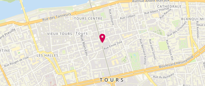 Plan de Honoré le Boulanger, 54 Rue Nationale, 37000 Tours