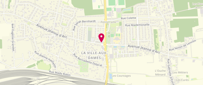 Plan de Lulo Boulangerie-Patisserie, 93 avenue Jeanne d'Arc, 37700 La Ville-aux-Dames