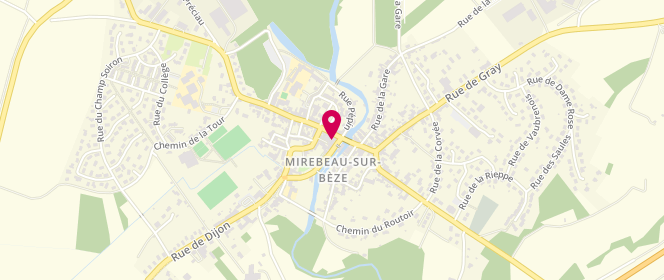 Plan de Boulangerie - Patisserie Biesse, 9 Grande Rue, 21310 Mirebeau-sur-Bèze