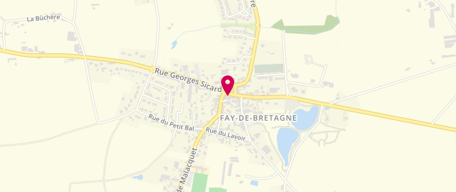 Plan de Au Fournil Fayen, 5 place Saint-Martin, 44130 Fay-de-Bretagne