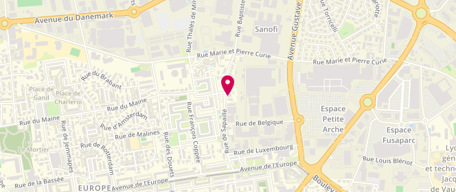 Plan de Boulangerie la Touraine, 31 Rue de Sapaille, 37100 Tours