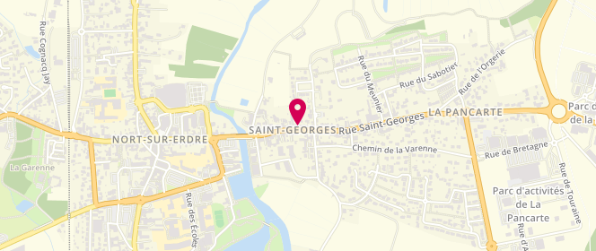 Plan de Aux Délices Saint Georges, 45 Rue Saint-Georges, 44390 Nort-sur-Erdre