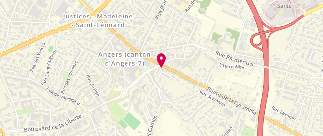 Plan de La Grange d'Antonin, 40 Route de la Pyramide, 49000 Angers