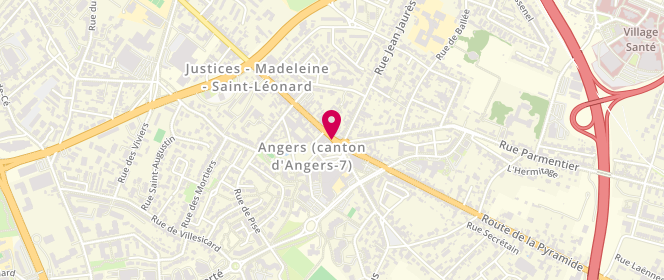 Plan de Au Doux Péché, 200 Rue Saumuroise, 49000 Angers