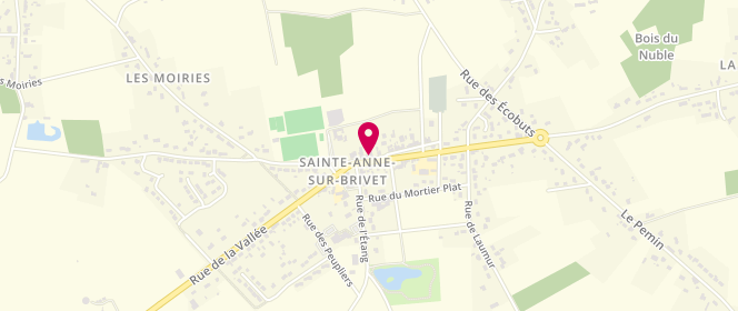 Plan de Les Saveurs de Ste Anne, 5 place du Commerce, 44160 Sainte-Anne-sur-Brivet