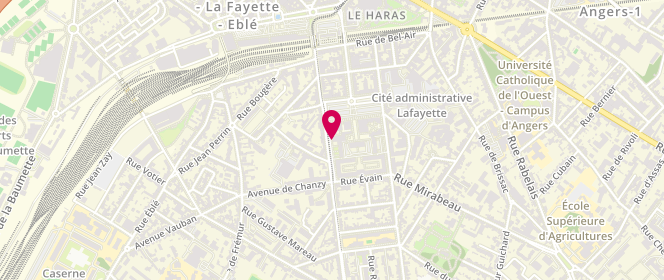 Plan de Atelier Letenduere, 15 Rue de Létanduère, 49000 Angers