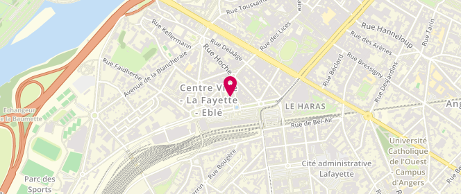 Plan de Le Grenier À Pain, 12 Rue de la Gare, 49100 Angers