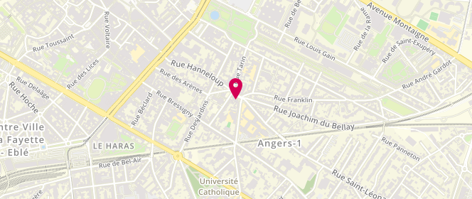 Plan de Les Petits Bonheurs de la Place Du, 6 place du Lycée, 49100 Angers