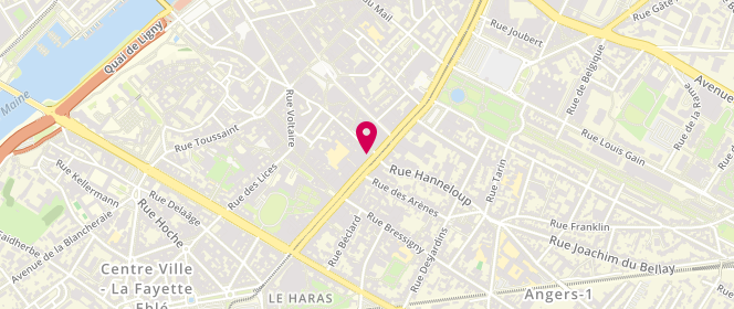 Plan de La Mie Câline, 20 Boulevard du Maréchal Foch, 49100 Angers