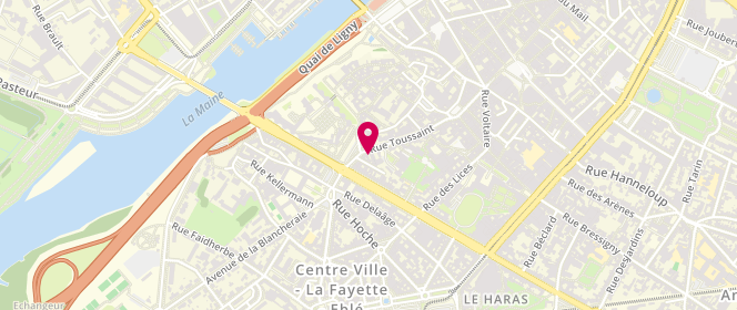 Plan de Ma Petite Boulangerie, 55 Rue Toussaint, 49100 Angers