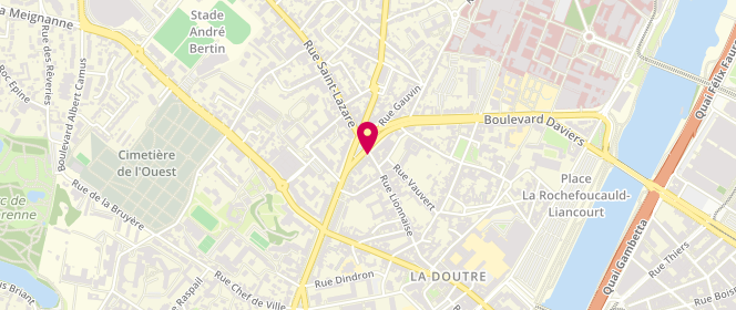 Plan de Boulangerie Delaunay, 13 place Du Dr Bichon, 49100 Angers