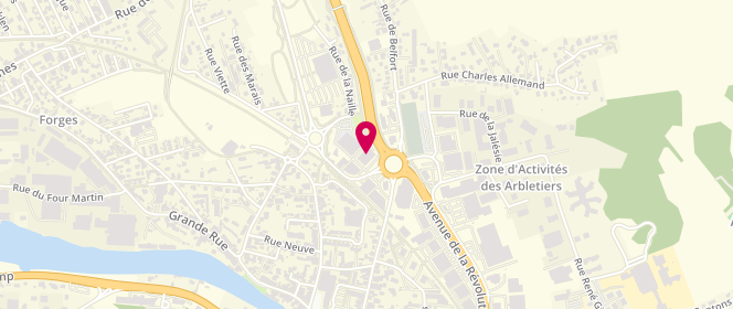 Plan de Boulangerie Ange, Zone de La
2 Boulevard Moïse Foglia
Rue de la Naille, 25400 Audincourt, France
