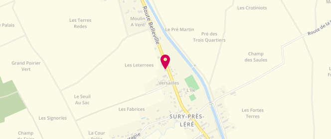 Plan de O'repere d'Amaury, 17 Route de Belleville, 18240 Sury-près-Léré