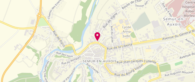 Plan de Boulangerie Bouhot II, 12 Rue Voltaire, 21140 Semur-en-Auxois