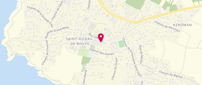 Plan de Les Gourmandises de Lélouandre, 5 Rue du General de Gaulle, 56730 Saint-Gildas-de-Rhuys