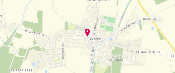 Plan de Boulangerie - Pâtisserie Benoit, 7 place Saint-Pierre, 44390 Saffré