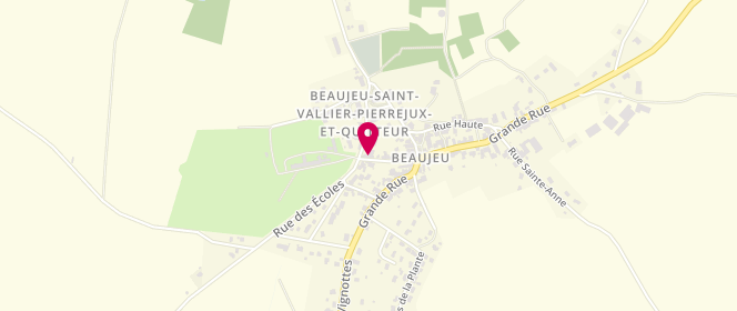 Plan de Banette, 12 Rue du Chateau, 70100 Beaujeu-Saint-Vallier-Pierrejux-et-Quitteur