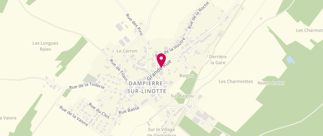 Plan de Au Four Dampierrois, 33 Grande Rue, 70230 Dampierre-sur-Linotte