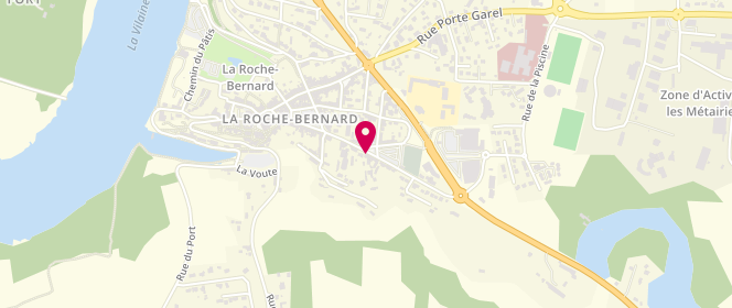 Plan de La Roulotte A Biloute / Pizzas Aldo, 48 Rue de Nantes, 56130 La Roche-Bernard