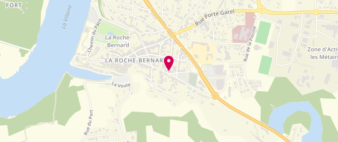 Plan de BOULANGERIE PLAUD : boulanger-pâtissier à la Roche-Bernard, 17 Bis Rue de Nantes, 56130 La Roche-Bernard