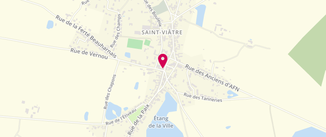 Plan de DESROCHES Lucien, 6 Rue de la Paix, 41210 Saint-Viâtre