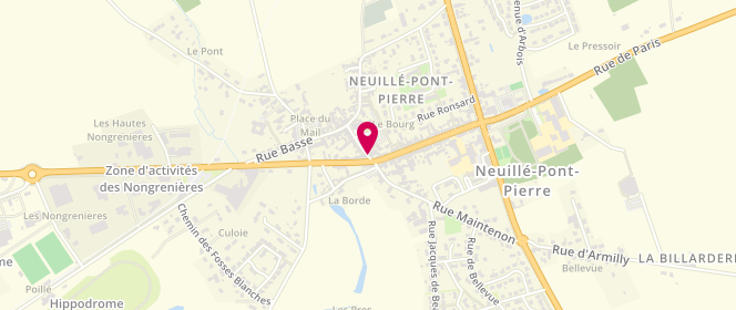 Plan de Le Fournil de Neuillé, 1 avenue de la Libération, 37360 Neuillé-Pont-Pierre