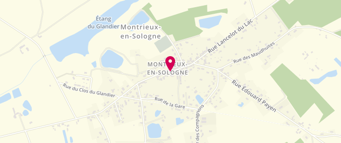 Plan de Le Fournil de Montrieux, 45 Rue Lancelot du Lac, 41210 Montrieux-en-Sologne
