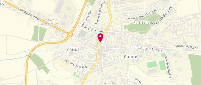 Plan de Au Fournil de Cande, 8 Rue Brossays du Perray, 49440 Candé