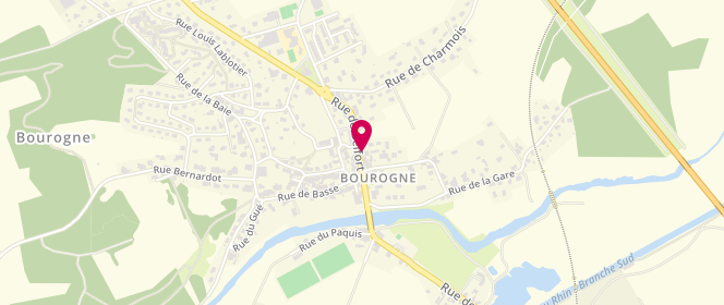 Plan de Boulangerie Patisserie la Savoureus, 14 Rue de Belfort, 90140 Bourogne