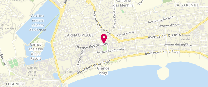 Plan de Au Petit Prince, 75 Druides, 56340 Carnac