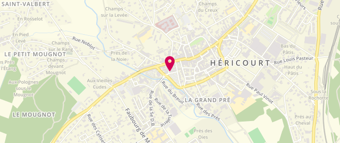 Plan de Boulangerie Patisserie Maitre, 7 Rue de la 5ème Division Blindée, 70400 Héricourt