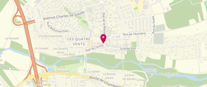 Plan de Au 2 Gourmand, 2 Rue du Tertre, 41350 Vineuil