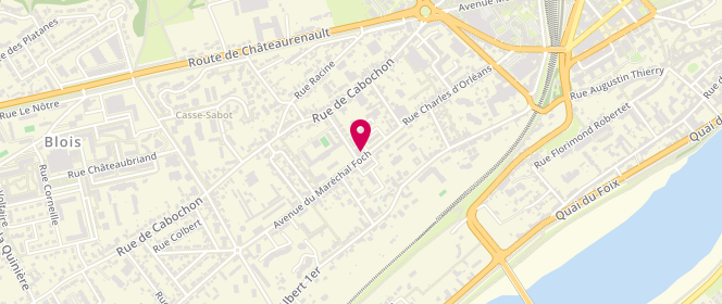 Plan de Le Fournil de Lola, 11 avenue du Maréchal Foch, 41000 Blois
