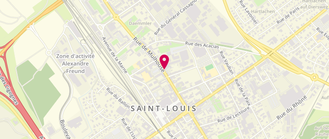 Plan de La Fournee Delices, 43 Rue de Mulhouse, 68300 Saint-Louis