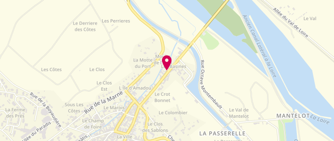 Plan de Boulangerie Pâtisserie Babled, 10 Rue Martial Vuidet, 45360 Châtillon-sur-Loire
