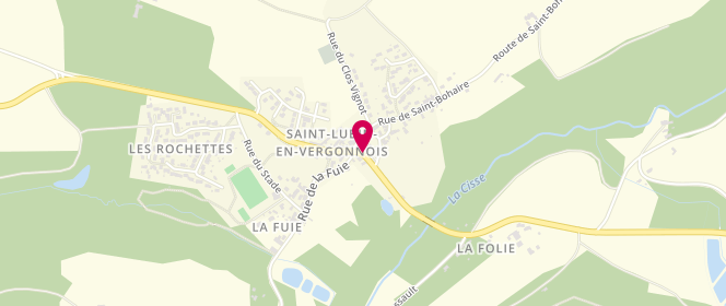 Plan de Boulangerie GAVEAU Bruno, 1 Rue des Grandes Fontaines, 41190 Saint-Lubin-en-Vergonnois