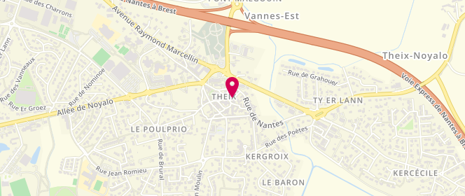 Plan de Le Fournil Theixois, 7 place du Marché, 56450 Theix-Noyalo