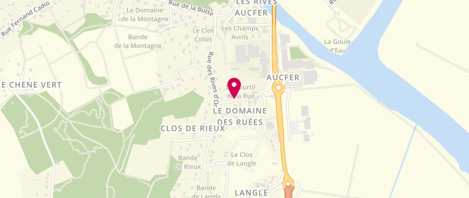 Plan de Boulangerie Patisserie d'Aucfer, La Rue, 56350 Rieux