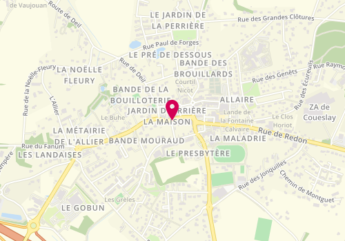 Plan de Boulangerie S.cado, 6 Rue de Vannes, 56350 Allaire