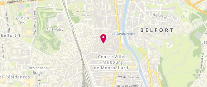 Plan de Boulangerie Caput, 30 Rue Pierre Proudhon, 90000 Belfort