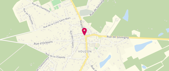 Plan de Le Fournil de Vouzon, 53 Grande Rue, 41600 Vouzon