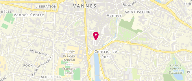 Plan de Boulangerie Bellanger, 11 Place du Poids Public et 3 Rue de la Poissonnerie, 56000 Vannes